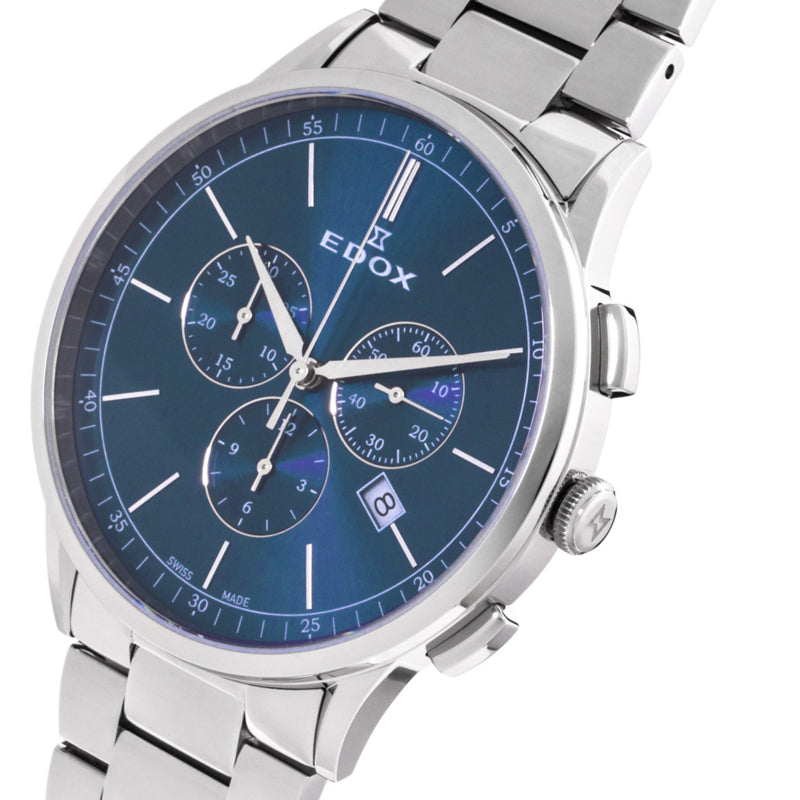 Edox Les Vaubert Chrono 10236 3M Buin Herenhorloge 42mm