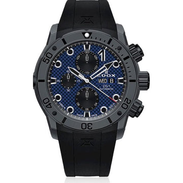 EDOX CO-1 CARBON 01125 CLNGN BUNN Chronograaf Automatisch Heren Duikhorloge 50 ATM 45mm