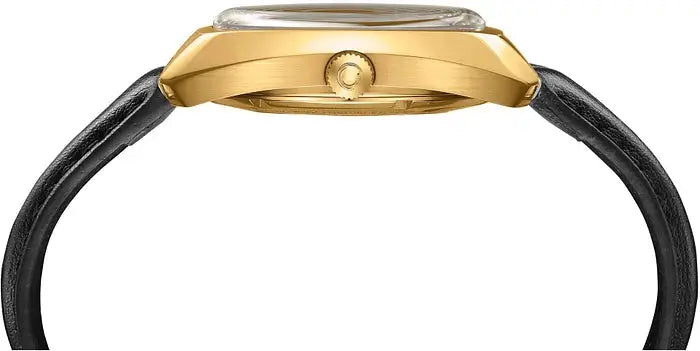 Certina DS-2 Powermatic 80 - C0244073736100 herenhorloge 40mm met goudkleurige kast en zwart leren bandje, Swiss Made precisie.