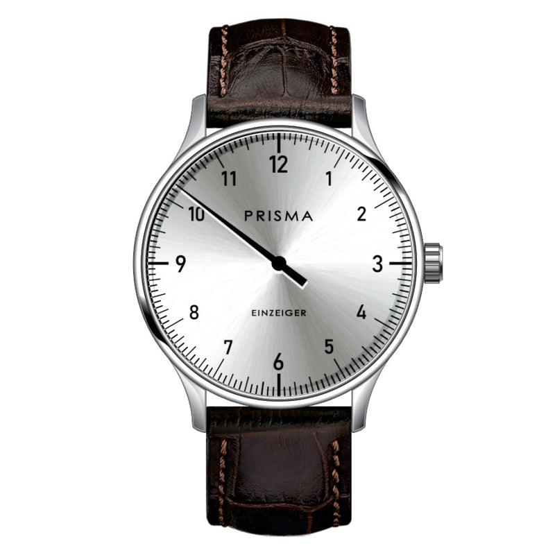 Prisma Design Einzeiger One hand watch Silver 40mm