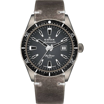 Edox Skydiver 80126-3VIN-GDN Limited Edition Heren Duikhorloge 42mm (met extra band)