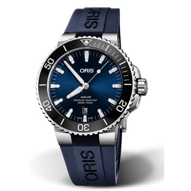 Oris Aquis Date 43.5mm Blaues Band