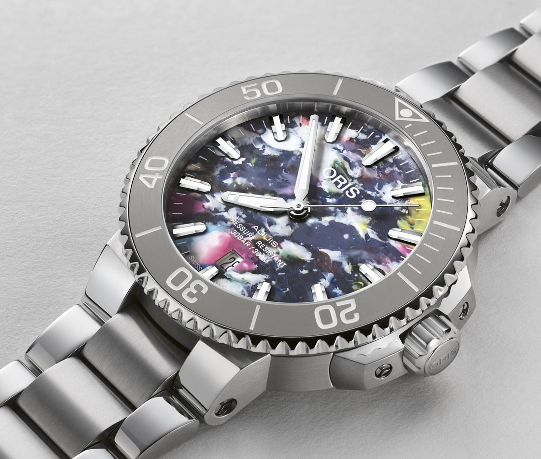 Oris Aquis Date Upcycle Herenhorloge 41,5mm 30 ATM