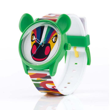 LEITMOTIV X Q&Q Smile Solar Design - Duurzaam Horloge Zebra Colours - 42mm - horlogeoutlet.nl