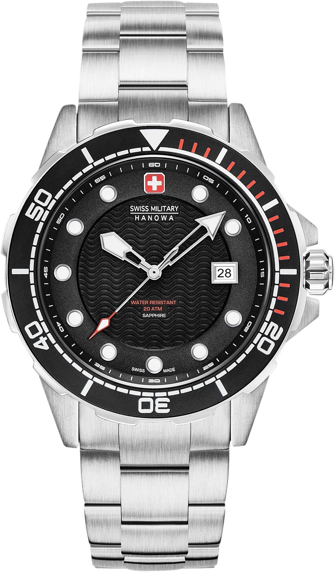 Swiss Military Hanowa Neptune Diver Duikhorloge 20ATM 44 mm - horlogeoutlet.nl