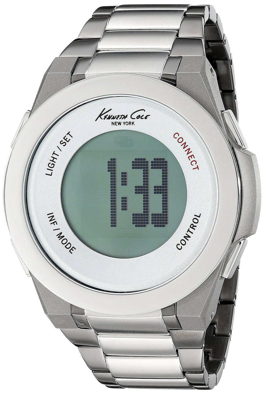 Kenneth Cole Herenhorloge - Stijlvol RVS Grijs/Zilverkleurig 46-52mm
