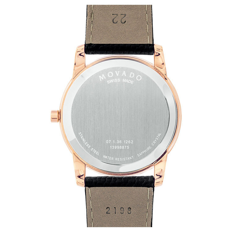 Movado Museum Classic Rosegoud Herenhorloge 40mm