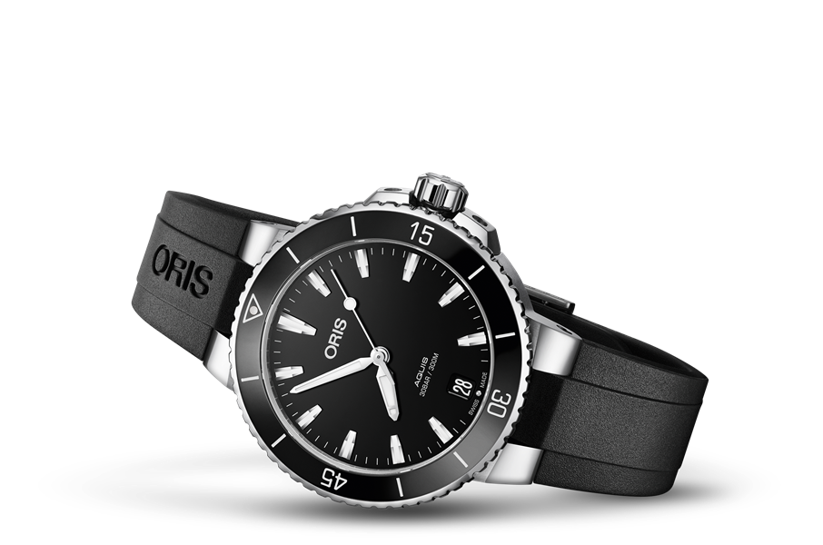 Oris Aquis Date Black Dial Dameshorloge 36,5mm 30ATM