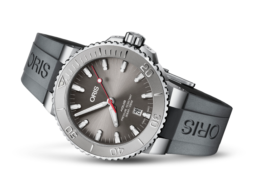 Oris Aquis Date Grijs Herenhorloge 43,5mm 30 ATM