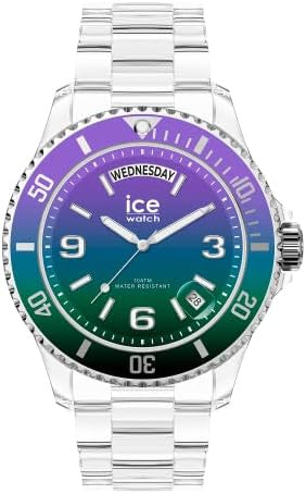 Ice Watch ICE Clear Sunset Purple Green Horloge 40 mm - horlogeoutlet.nl