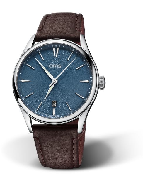 Oris Atelier Date Horloge met Bruine Band 40mm