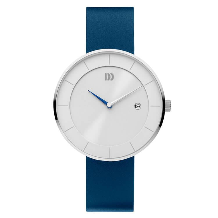 Danish Design Studio Globe Silver/Blue Solar Herenhorloge 41mm Staal 11-B1-01