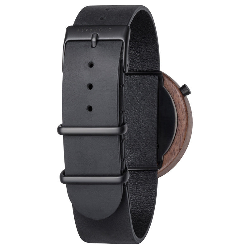 Kerbholz Heinrich Houten Horloge Sandalwood Midnight Black 40mm