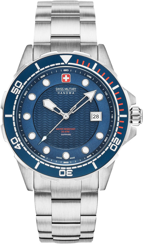 Swiss Military Hanowa Neptune Diver Duikhorloge 20ATM 44 mm