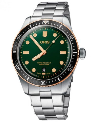 Oris Divers Sixty-Five met Groene Wijzerplaat 40mm