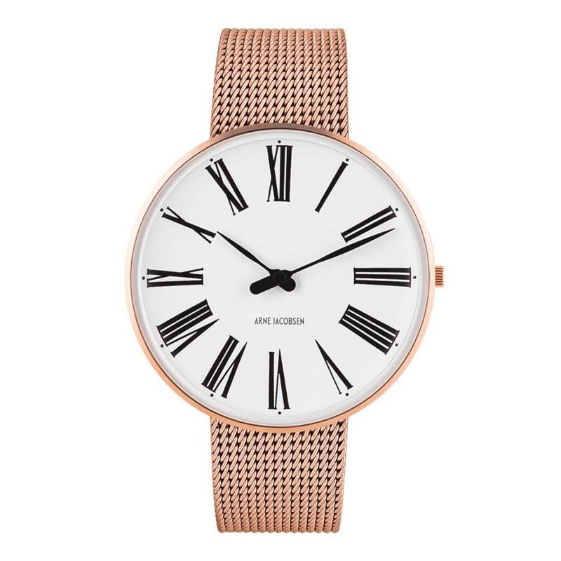 Arne Jacobsen Roman Horloge Large Rose Goud 53312-2011 - 40mm - horlogeoutlet.nl