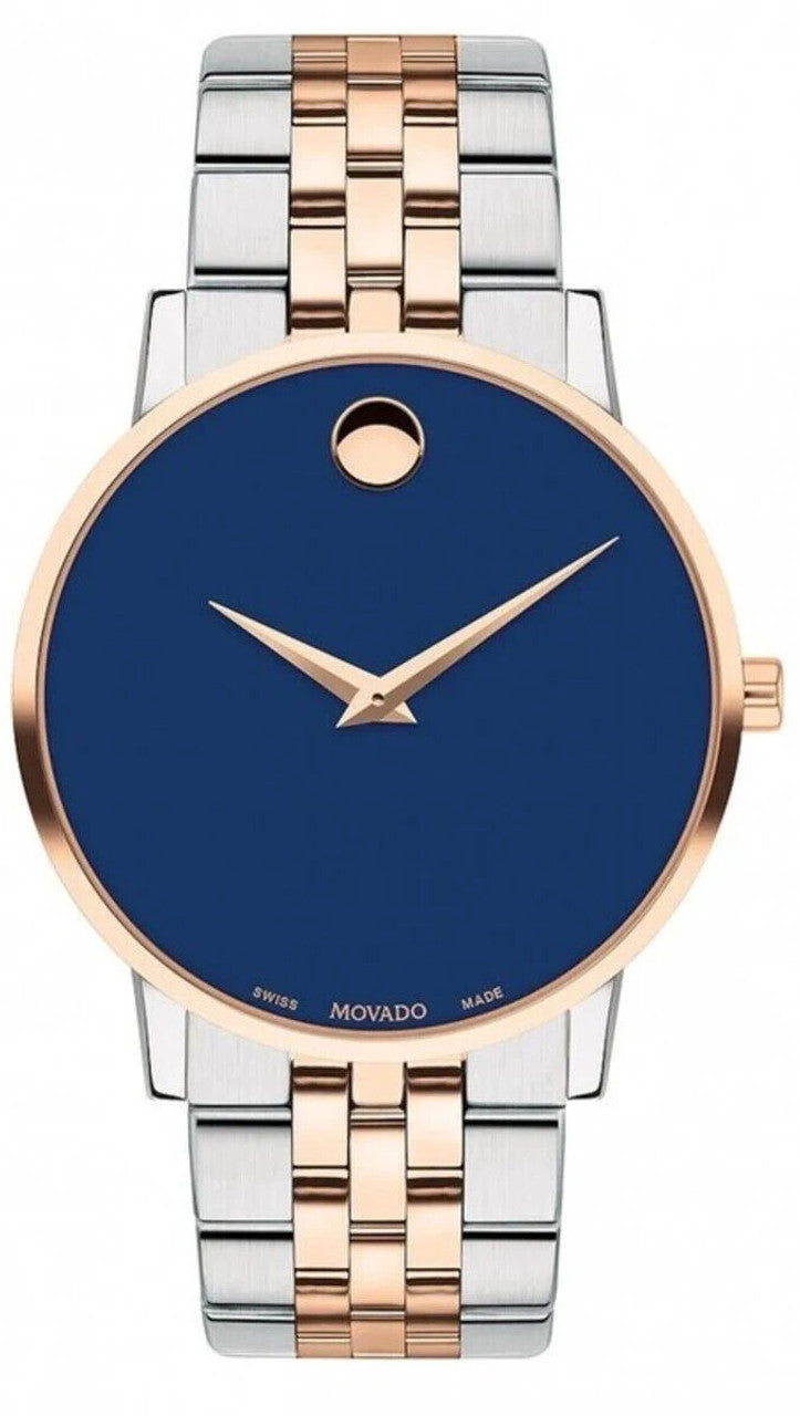 Movado Museum Classic Men's Watch with Blue Dial 40mm