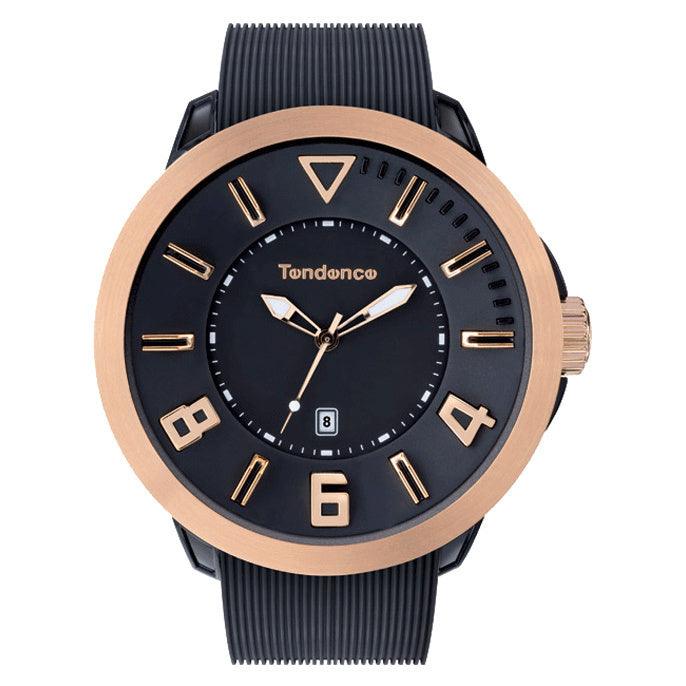 Tendence Gulliver Sport Rose Black 10ATM XXL - horlogeoutlet.nl