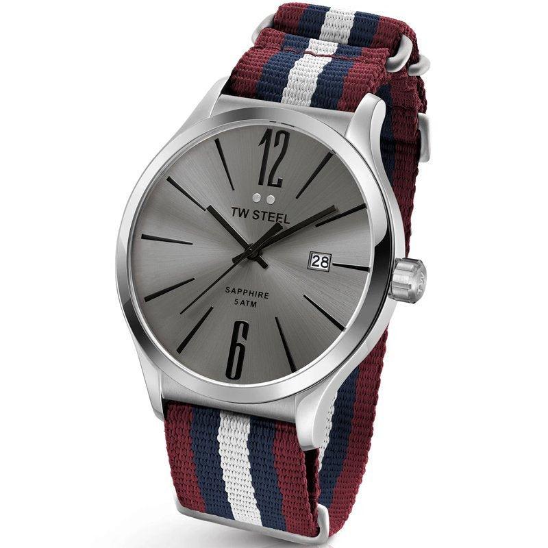 TW Steel TW1322 Slim Line Heritage NATO Horloge 45mm - horlogeoutlet.nl