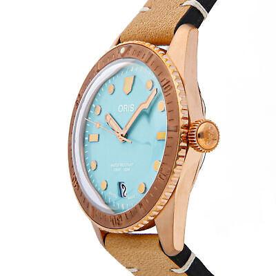 Oris Divers Sixty-Five Cotton Candy Bronze Blue Unisex Horloge 38mm - horlogeoutlet.nl