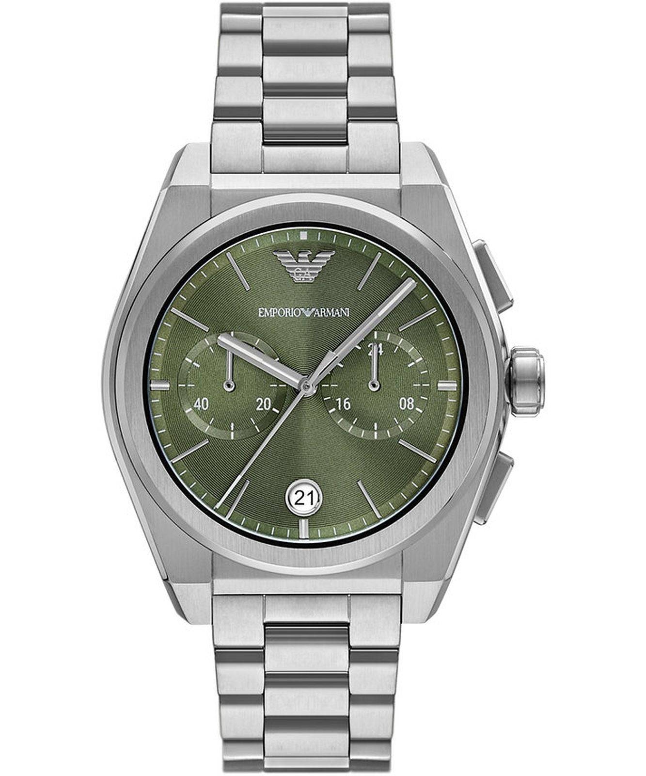 Armani Herenhorloge AR11640 Grijs/Groen - Stijlvol & Robuust 41-45mm