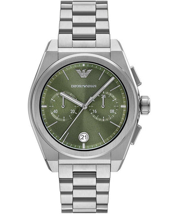 Armani Herenhorloge AR11640 Grijs/Groen - Stijlvol & Robuust 41-45mm