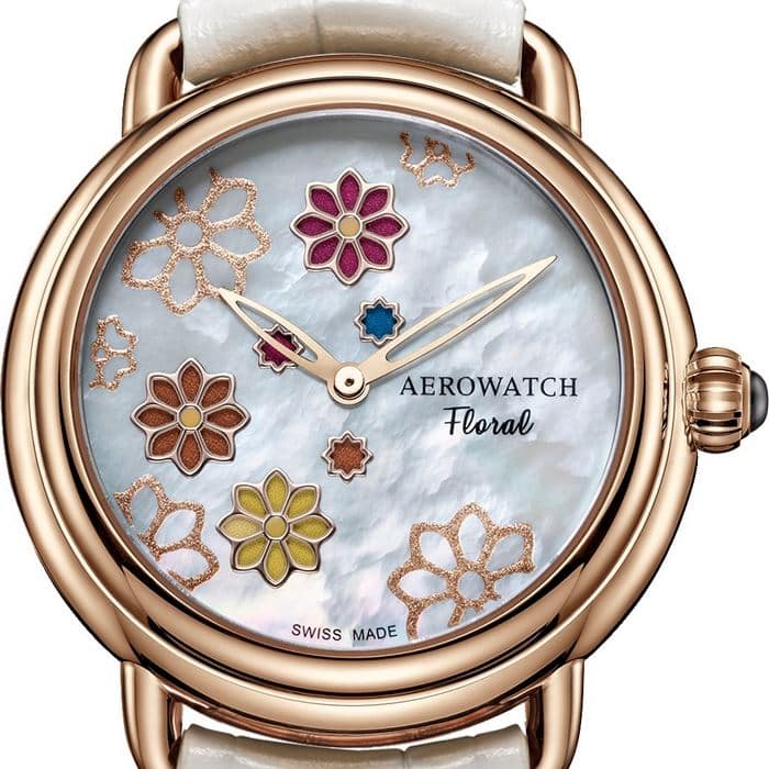 Aerowatch Floral Swiss Made Ladies watch 38mm