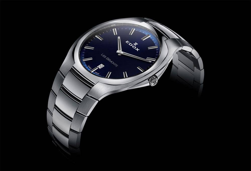 EDOX LES BÉMONTS 56003 3 BUIN Swiss Made Herenhorloge 40mm