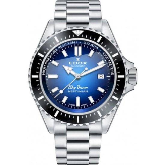 Edox Neptunian 80120 3NM BUIDN Skydiver Heren Duikhorloge 44mm