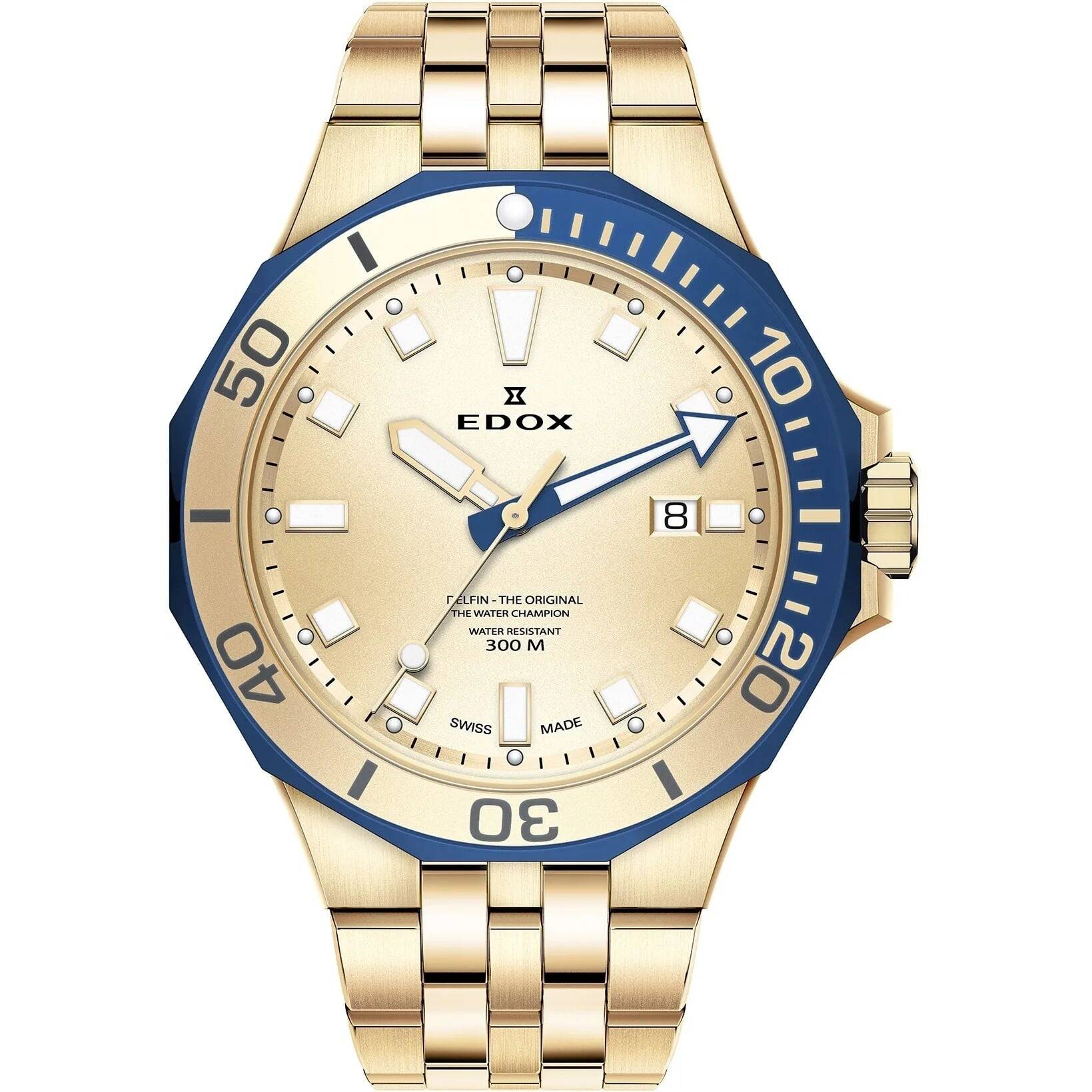 Edox Delfin 53015 357JBUM DI  Heren Duikhorloge 43mm