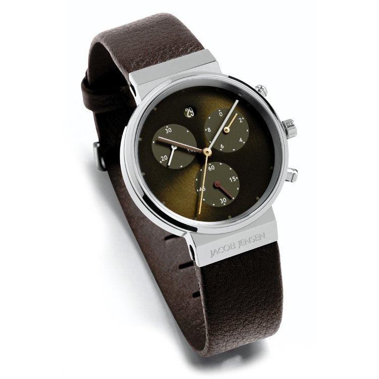 Jacob Jensen Chrono 614 Titanium Dameshorloge 31 mm - horlogeoutlet.nl