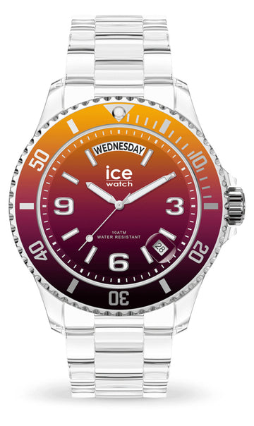 Ice Watch ICE Clear Sunset Fire Horloge 40 mm - horlogeoutlet.nl