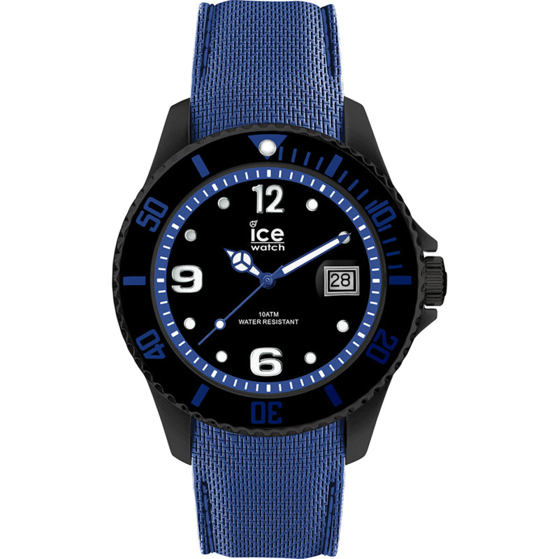 Ice Watch ICE Steel Black Blue Herenhorloge 44mm