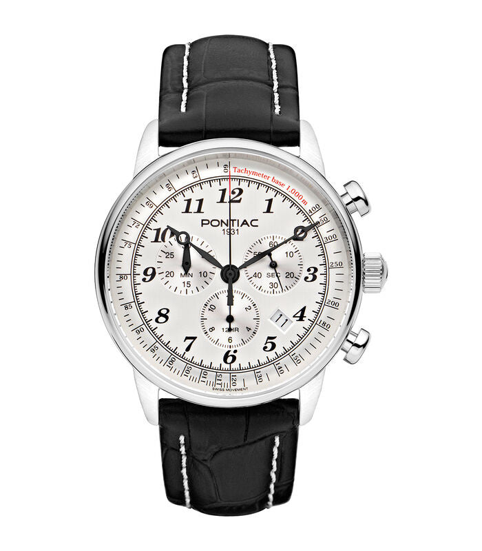 Pontiac Swiss Made Chronograph Men's Watch 42mm