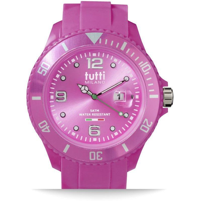 Tutti Milano Pigmento Horloge Roze XL 48mm - horlogeoutlet.nl