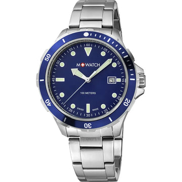 M+Watch by Mondaine Aqua Steel Herenhorloge 42mm