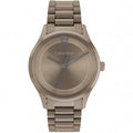 Calvin Klein Iconic CK25200228 Horloge 40mm met metalen schakelband en minimalistische bruine wijzerplaat. Swiss Made heren horloge voor dagelijks gebruik.