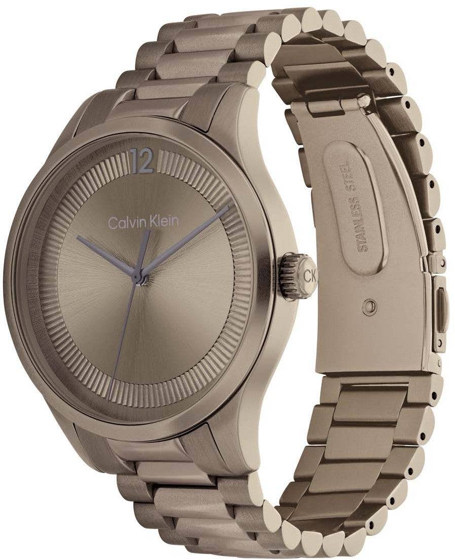 Calvin Klein Iconic CK25200228 Horloge 40mm met roestvrijstalen band en minimalistische wijzerplaat, heren horloge in Swiss Made kwaliteit.