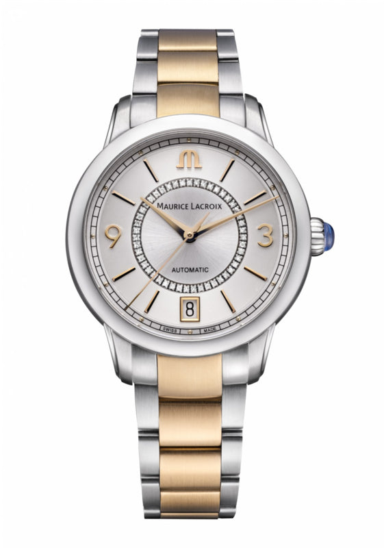 Maurice Lacroix Pontos Automatic Date Diamond Dameshorloge 34mm