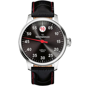 Meistersinger Salthora Meta Horloge Automaat Zwart - 43mm - horlogeoutlet.nl