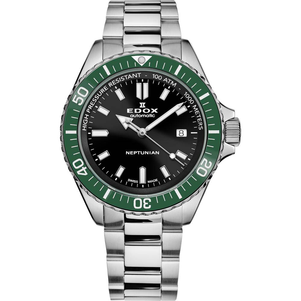 Edox Neptunian 80120 3VM NIN Skydiver Heren Duikhorloge 44mm