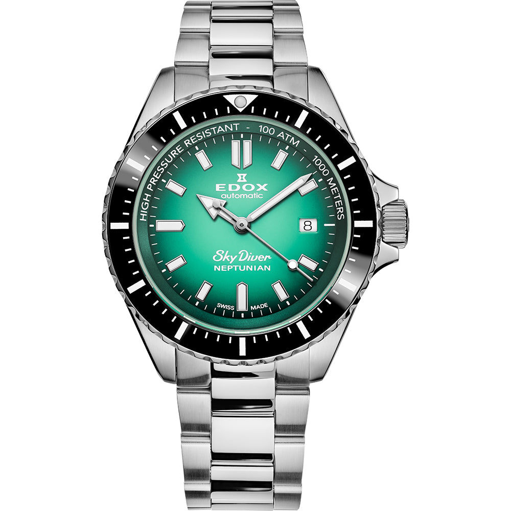 Edox Neptunian 80120 3NM VDN  Skydiver Heren Duikhorloge 44mm