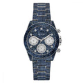 Guess Horloge GW0750L1 - Stijlvol Indigoblauw dameshorloge met 38mm kast en blauw RVS band. Quartz uurwerk en waterdicht tot 5 ATM.