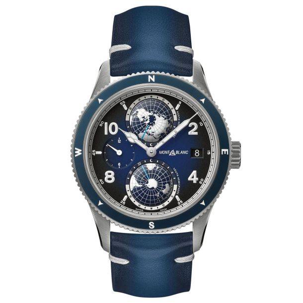 Montblanc 1858 Geosphere Automatic ref: 125565 Titanium Herenhorloge 42mm