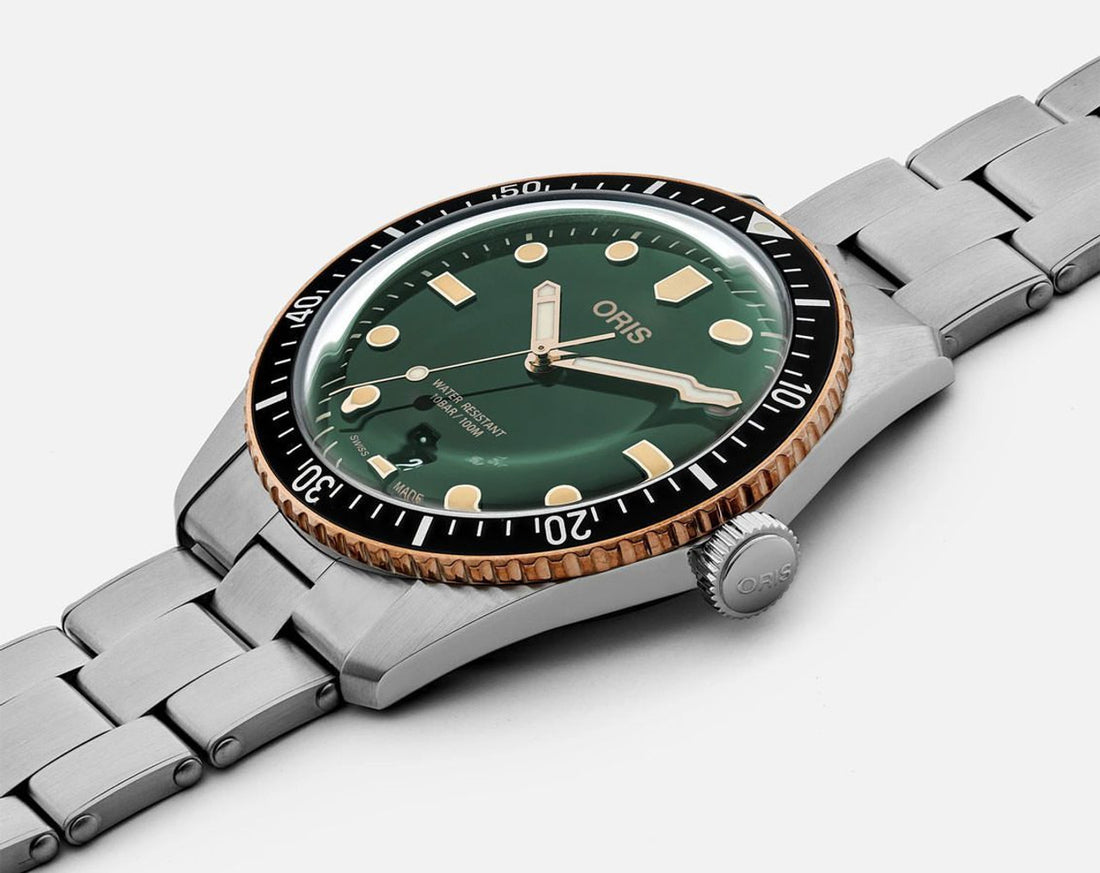 Oris Divers Sixty-Five met Groene Wijzerplaat 40mm