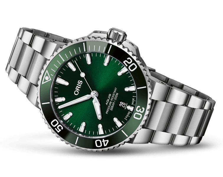 Oris Aquis Automatic Groen Herenhorloge 41,5mm 30ATM
