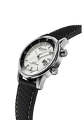 Alpina Heritage Seastrong Diver 300 horloge - Herenhorloge 42mm met zilveren wijzerplaat en zwarte band, Swiss Made duikhorloge voor heren.