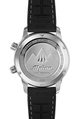 Achterzijde van Alpina Heritage Seastrong Diver 300 horloge - Herenhorloge 42mm met gegraveerd logo en serienummer, Swiss Made limited edition.
