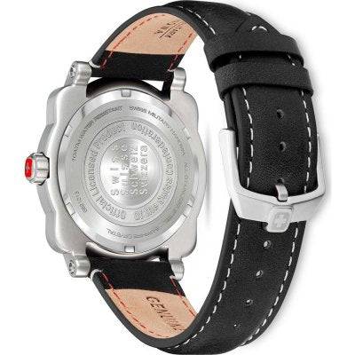 Swiss Military Hanowa Air SMWGB21013012 Aerograph Night Vision herenhorloge met zwarte lederen band en roestvrijstalen kast, 43mm pilot design.